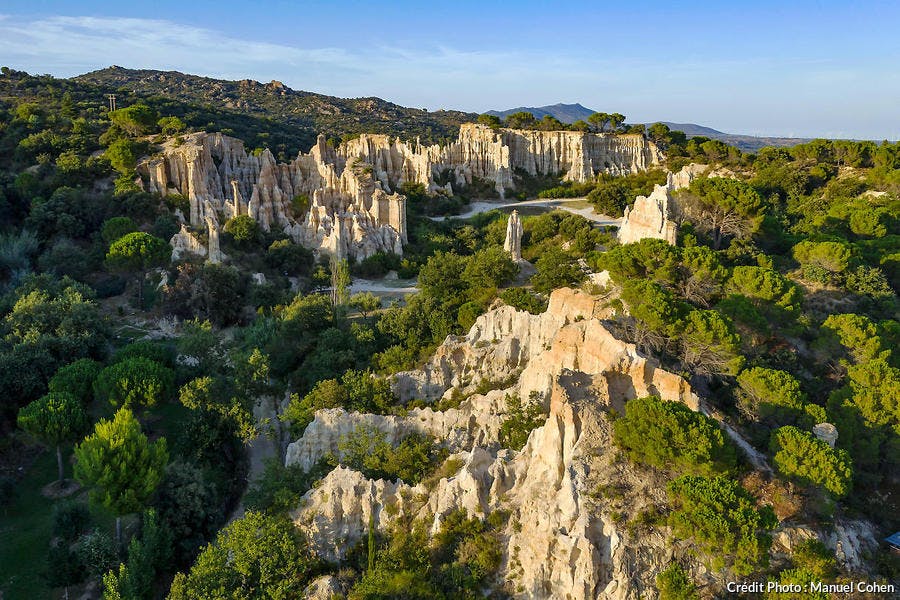 Los órganos de Ille-sur-Tet, chimeneas de hadas de roca creadas por la erosión