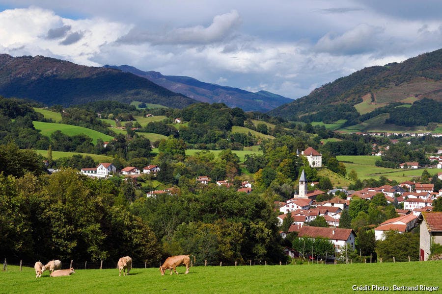 El pueblo de Saint-Etienne de Baigorry, en el País Vasco 