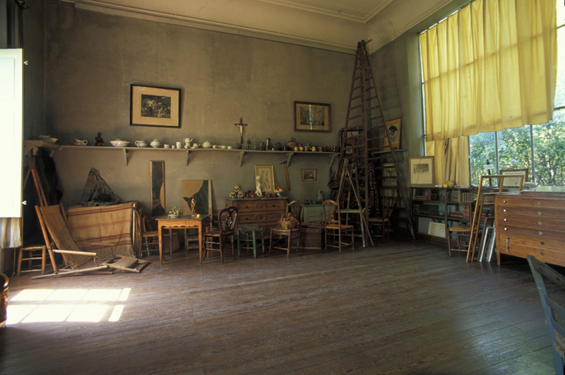 Dentro del estudio del artista Paul Cezanne en Provenza