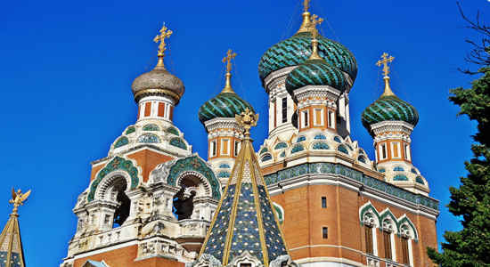 Russian churches of Nice France