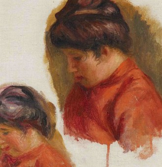 Renoir femme au corsage rojo